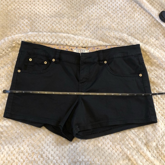 Black Soft Jean Shorts - Picture 3 of 8